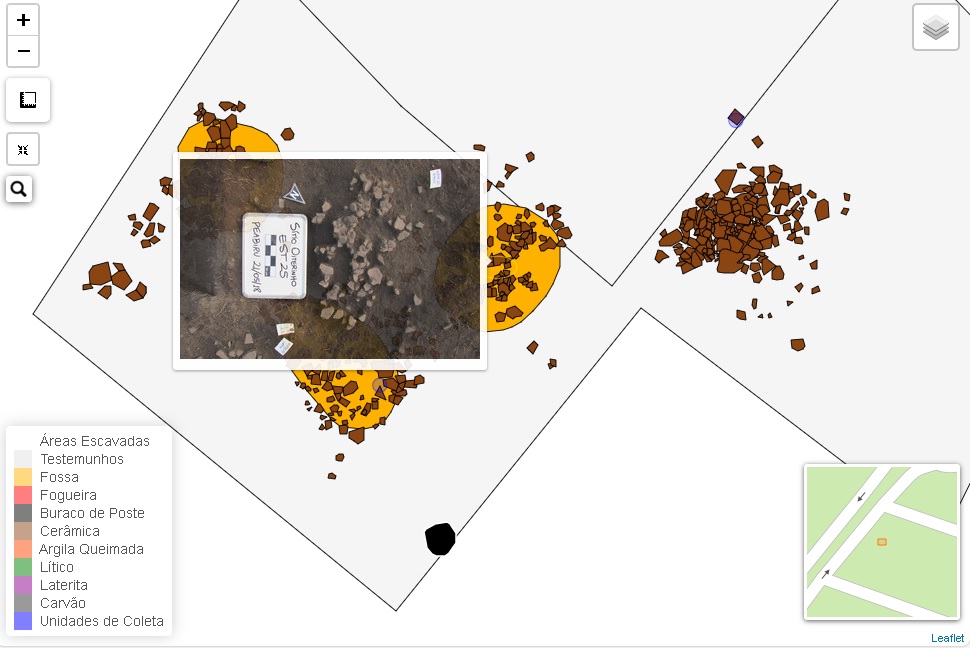 Visualizar fotos de topo de cada estrutura arqueológica